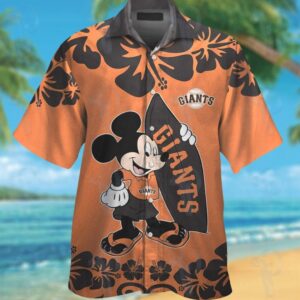 San Francisco Giants Mickey Mouse All Over Printed Hawaiian Shirt Best Gift For MLB Fans