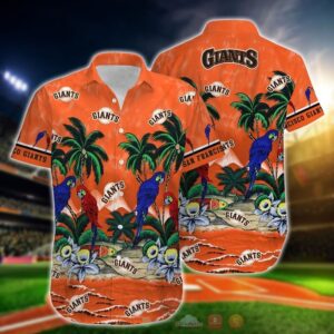 MLB San Francisco Giants Parrot Hawaiian Shirt