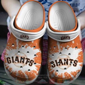 MLB Team San Francisco Giants Orange Crocs Shoes