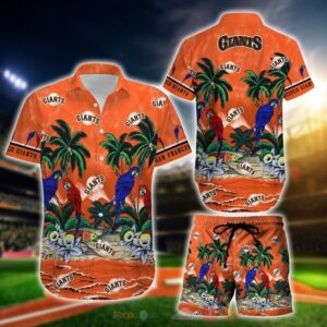 Custom Name MLB San Francisco Giants Special Hawaiian Design Button Shirt -  Torunstyle